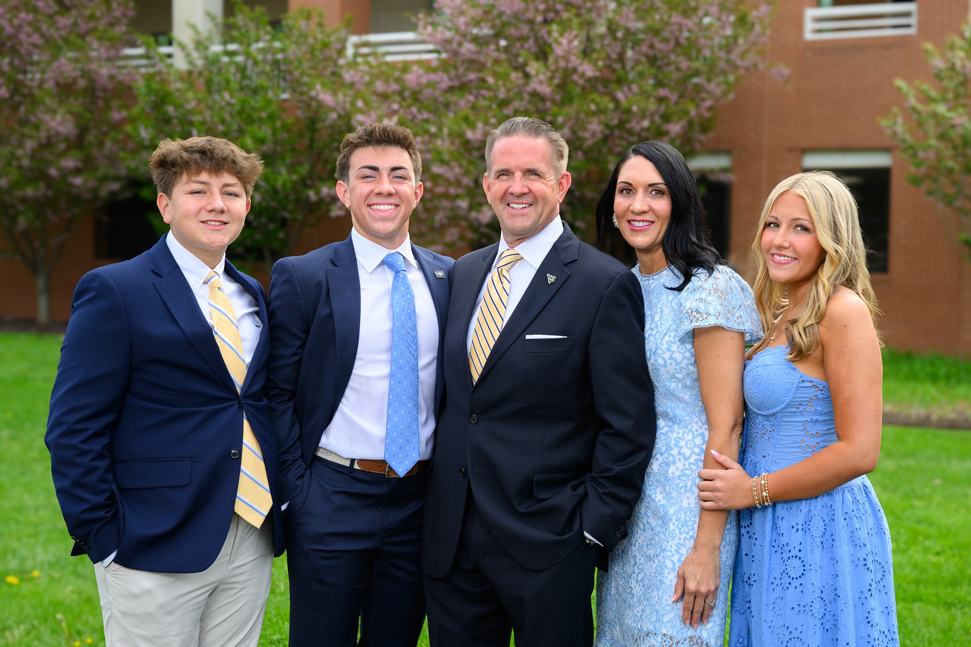 The Benson Family: Michael and wife Debi with their three children (left to right) Talmage, Truman and Tatum.